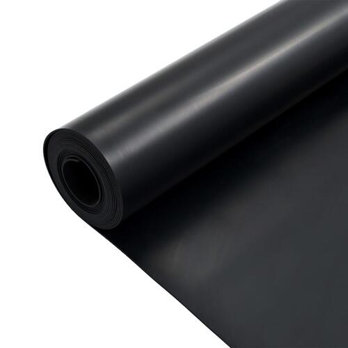 Skridsikker gulvmåtte 1,2x5 m 2 mm gummi glat