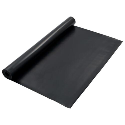 Skridsikker gulvmåtte 1,2x5 m 2 mm gummi glat