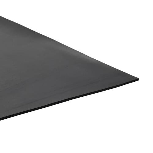 Skridsikker gulvmåtte 1,2x5 m 2 mm gummi glat