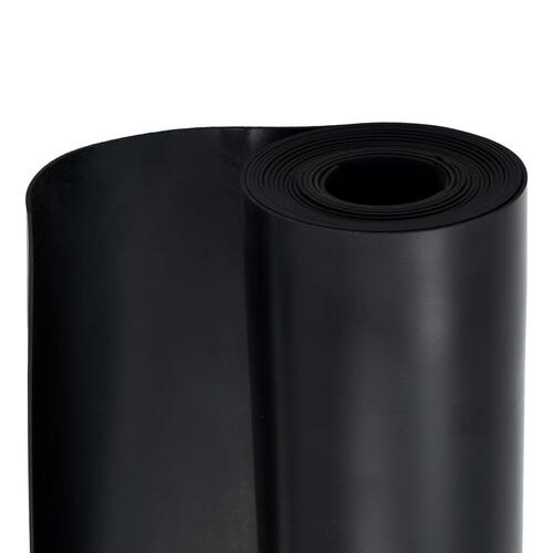 Skridsikker gulvmåtte 1,2x5 m 2 mm gummi glat