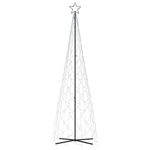 Kegleformet juletræ 100x300 cm 500 LED'er blåt lys