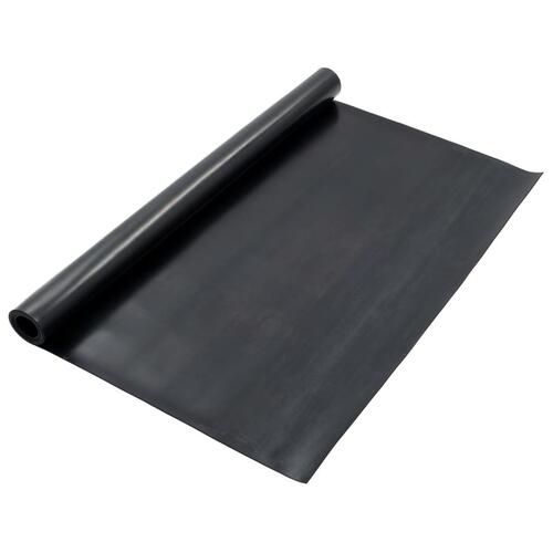 Skridsikker gulvmåtte 1,2x2 m 3 mm gummi glat