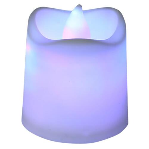 LED-fyrfadslys 50 stk. farverigt lys