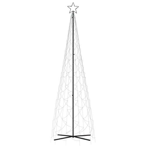Kegleformet juletræ 100x300 cm 500 LED'er farverigt lys
