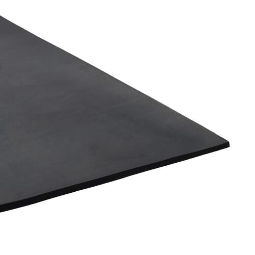 Skridsikker gulvmåtte 1,2x5 m 3 mm gummi glat