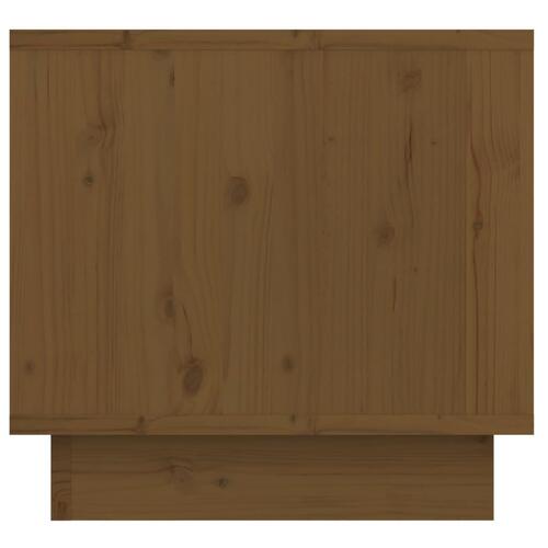 Sengeborde 2 stk. 35x34x32 cm massivt fyrretræ gyldenbrun