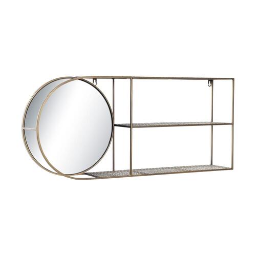 Vægspejl Spejl Gylden Metal Moderne (80 x 13 x 35 cm)