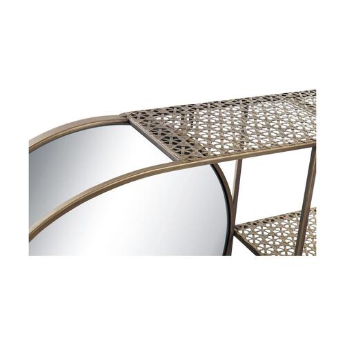 Vægspejl Spejl Gylden Metal Moderne (80 x 13 x 35 cm)