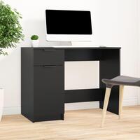 Skrivebord 100x50x75 cm konstrueret træ sort