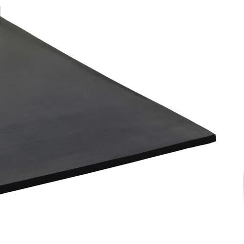 Skridsikker gulvmåtte 1,2x2 m 4 mm gummi glat