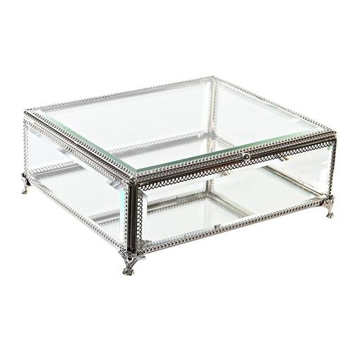 Smykkeskrin Krystal Metal (25 x 21 x 10 cm)
