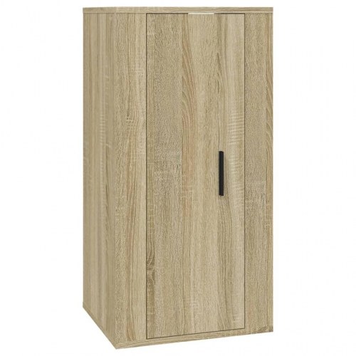 Væghængt tv-skab 40x34,5x80 cm sonoma-eg