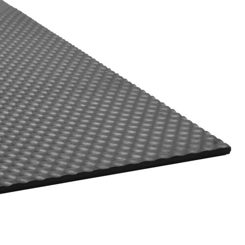Skridsikre gulvmåtter 2 stk. gummi 1,2 x 0,8 m 6 mm småsten