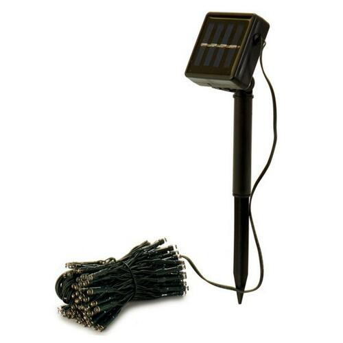 LED guirlande Sort 15 m Solar (12 enheder)