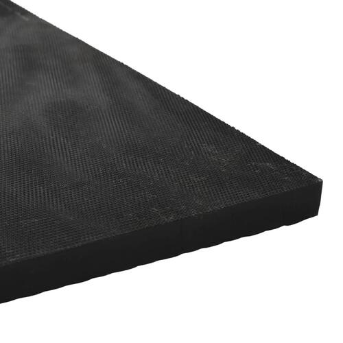 Skridsikker gulvmåtte gummi 1,2 x 0,8 m 18 mm småsten
