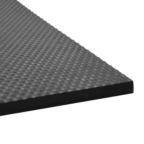 Skridsikker gulvmåtte gummi 1,2 x 0,8 m 18 mm småsten