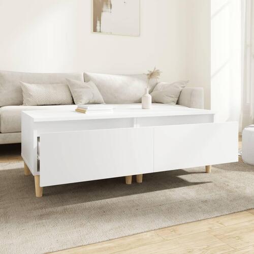 Sideborde 2 stk. 50x46x35 cm konstrueret træ hvid