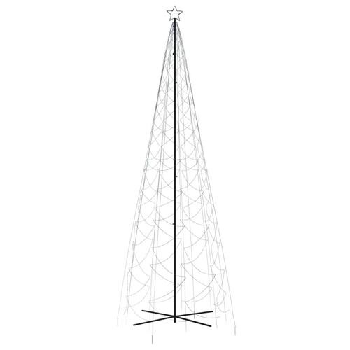 Kegleformet juletræ 160x500 cm 1400 LED'er blåt lys
