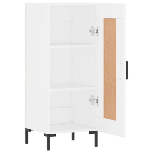 Skænk 34,5x34x90 cm konstrueret træ hvid