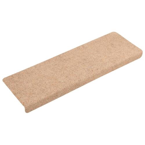 Trappemåtter 5 stk. 65x21x4 cm tuftet brun