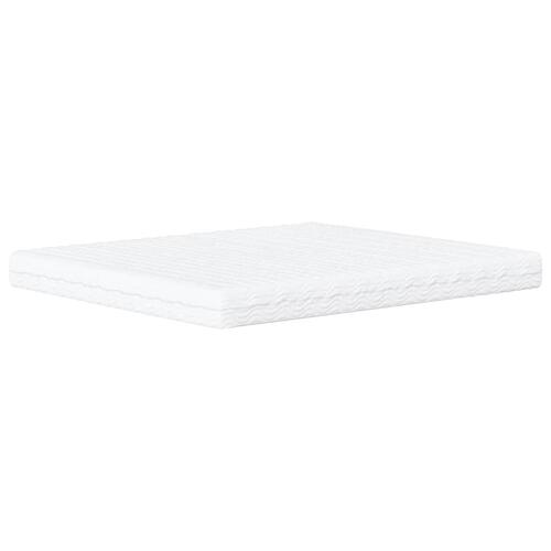 Seng med madras 180x200 cm stof sort