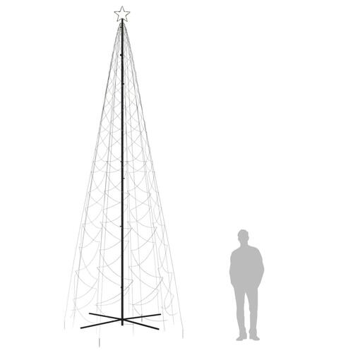 Kegleformet juletræ 160x500 cm 1400 LED'er varmt hvidt lys