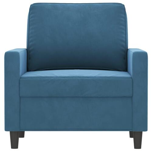 Lænestol 60 cm velour Blå