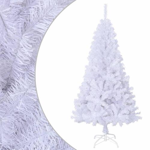 Kunstigt juletræ med tykke grene 120 cm PVC hvid