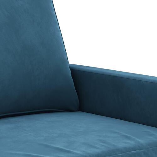 Lænestol 60 cm velour Blå