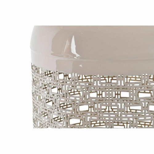 Fyrfadsstager i aluminium - sæt af 2, blå/pink, 24 × 24 × 46/56 cm