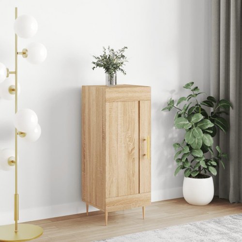 Skænk 34,5x34x90 cm konstrueret træ sonoma-eg