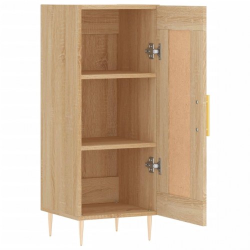 Skænk 34,5x34x90 cm konstrueret træ sonoma-eg