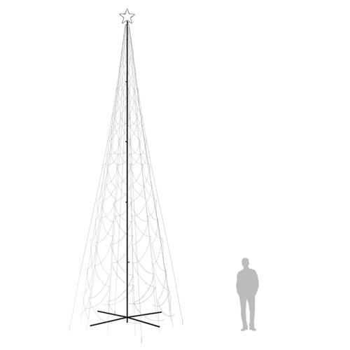 Kegleformet juletræ 230x800 cm 3000 LED'er koldt hvidt lys