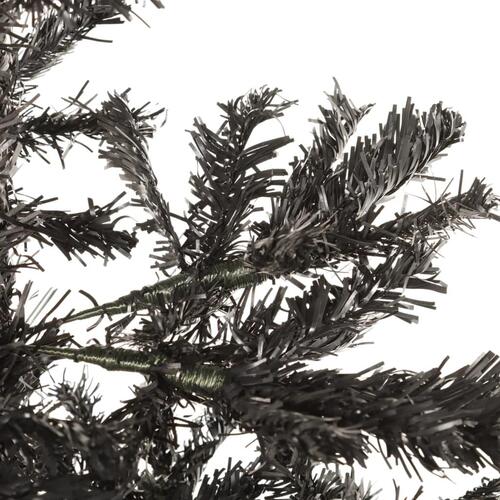 Smalt juletræ 210 cm sort