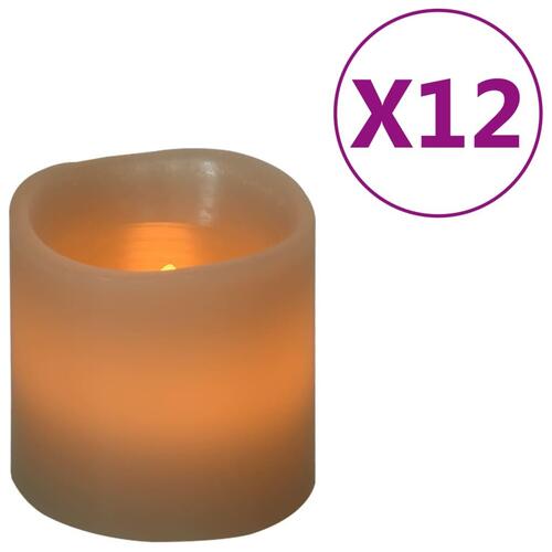 LED-stearinlys 12 stk. varmt hvidt lys
