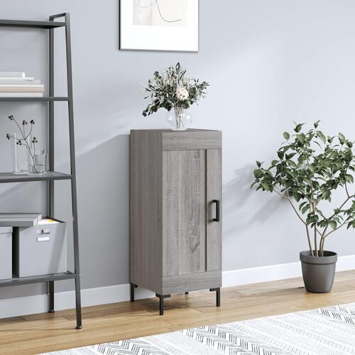 Skænk 34,5x34x90 cm konstrueret træ grå sonoma-eg