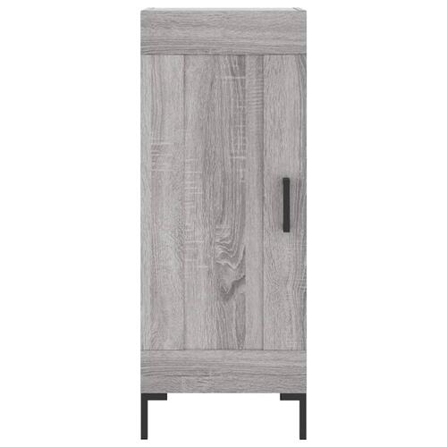 Skænk 34,5x34x90 cm konstrueret træ grå sonoma-eg