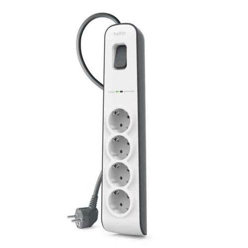 4-stiks bundkort med tænd/sluk-knap Belkin BSV400VF2M Hvid