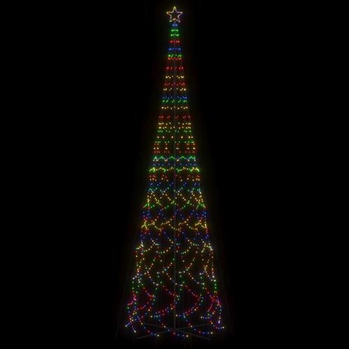 Kegleformet juletræ 230x800 cm 3000 LED'er farverigt lys