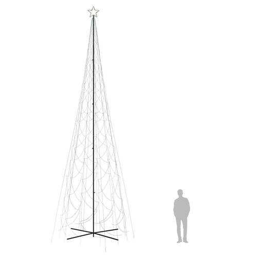 Kegleformet juletræ 230x800 cm 3000 LED'er farverigt lys