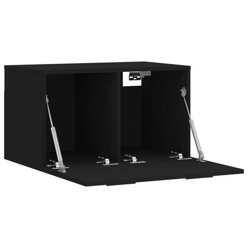 Vægskab 60x36,5x35 cm konstrueret træ sort