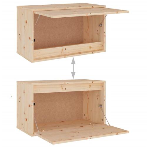 Vægskab 60x30x35 cm massivt fyrretræ