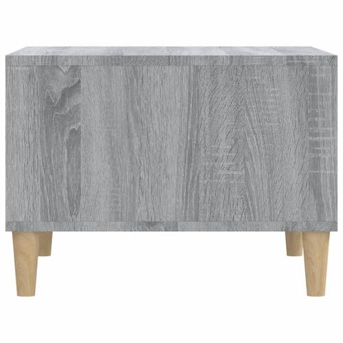 Sofabord 60x50x36,5 cm konstrueret træ grå sonoma-eg