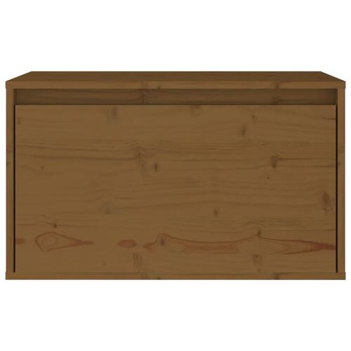Vægskab 60x30x35 cm massivt fyrretræ honningbrun