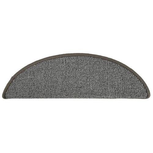 Trappemåtter 15 stk. 56x17x3 cm grå