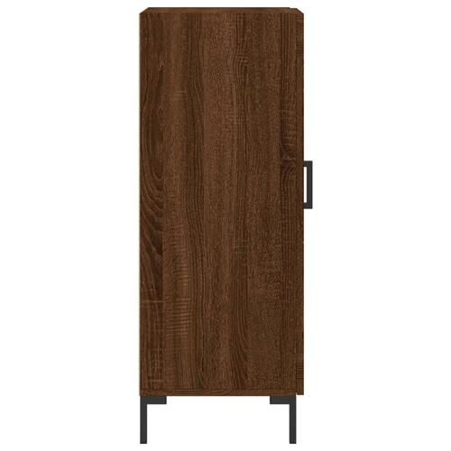 Skænk 34,5x34x90 cm konstrueret træ brun egetræsfarve