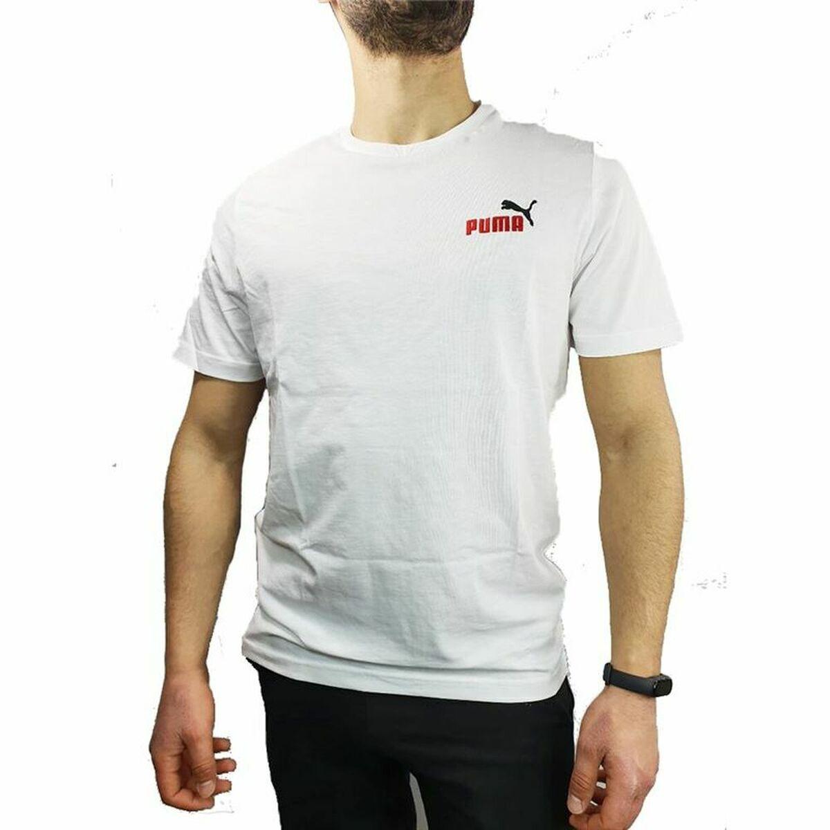 Kortærmet Sport T-shirt Puma Essentials+ Embroidery M M