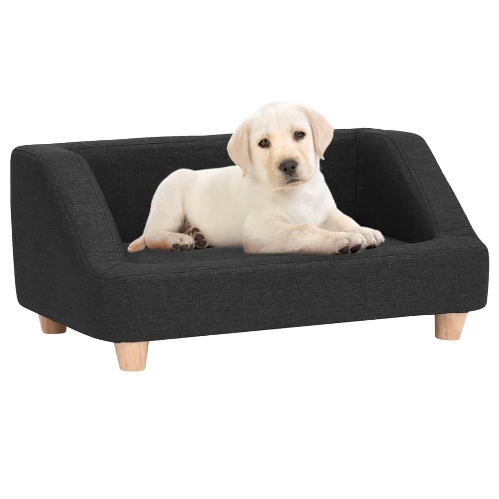 Hundesofa 95x63x39 cm linned sort
