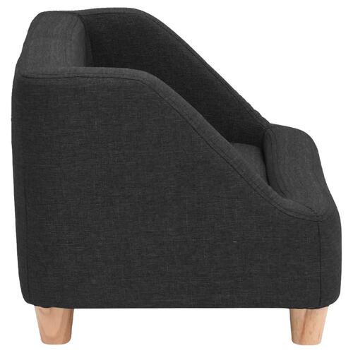 Hundesofa 95x63x39 cm linned sort
