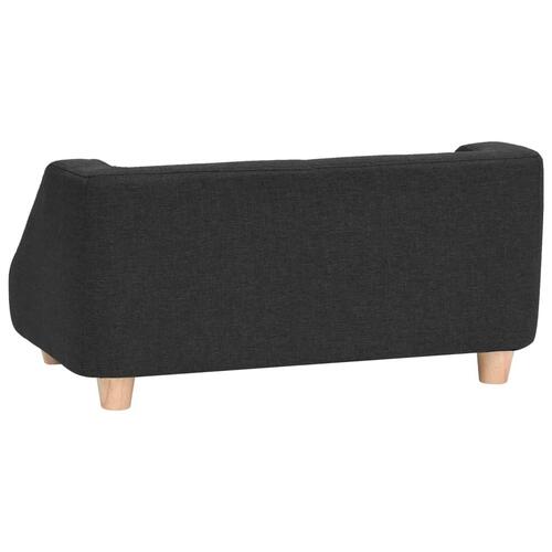 Hundesofa 95x63x39 cm linned sort